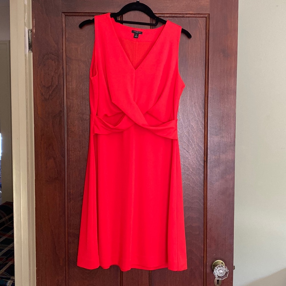 Red/coral Ann Taylor dress, size M